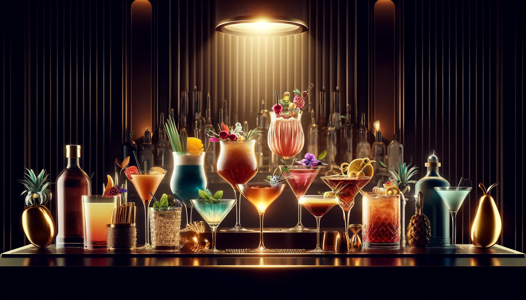 Website banner Mixologiq cocktails