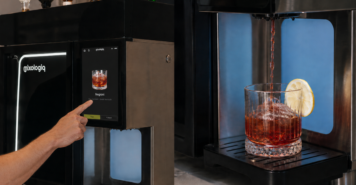 Controlled cocktail pour for consistent drink quality
