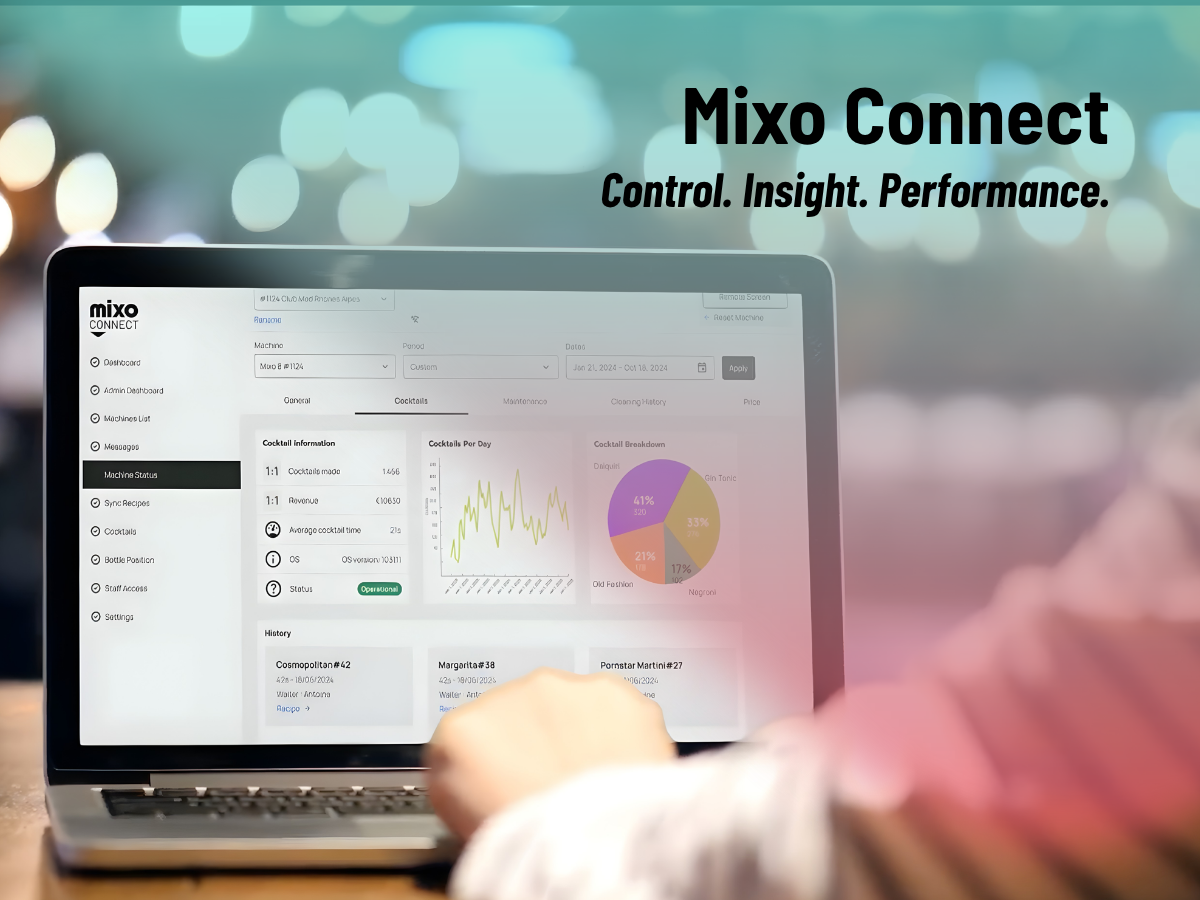 Mixo Connect cocktail performance analysis for hospitality venues