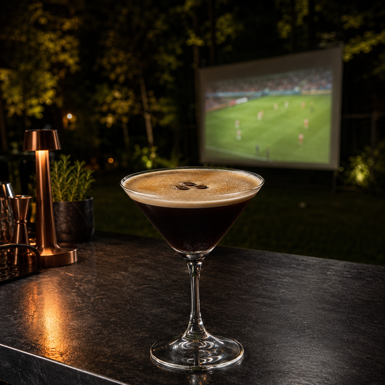 Espresso Martini for post-match hospitality service