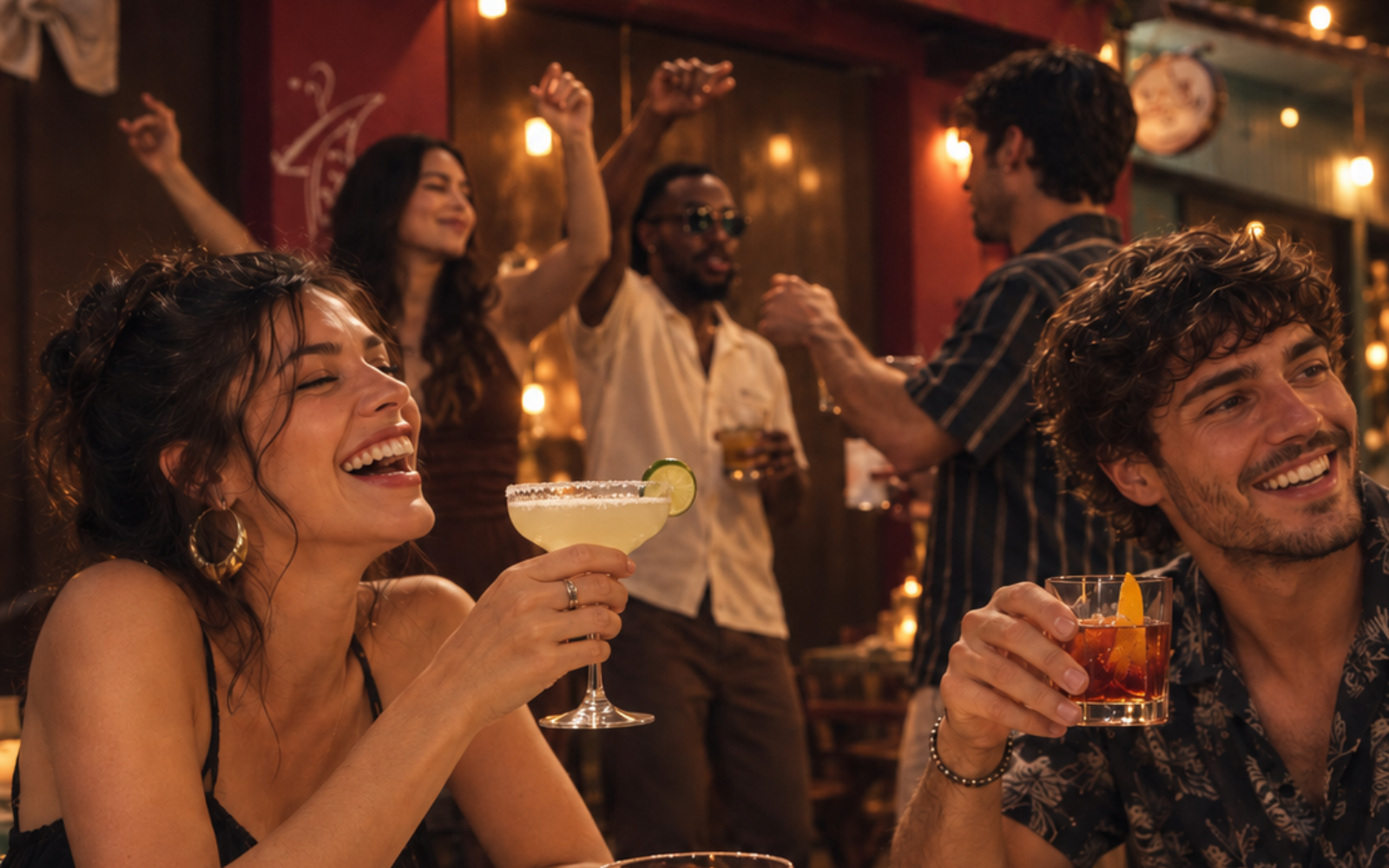 After dinner drinks served to guests continuing their evening in a premium restaurant setting